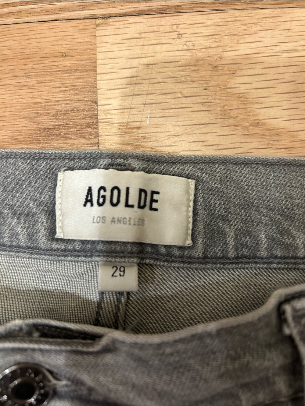 Agolde Nico High Rise Jeans Grey Wash